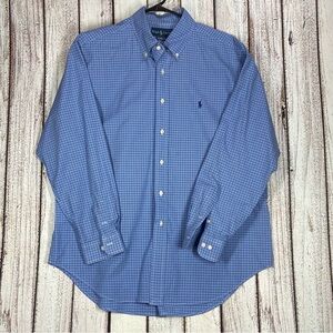 Ralph Lauren Polo Shirt Mens XLarge 17 34/35 Button Down Long Sleeve Classic Fit